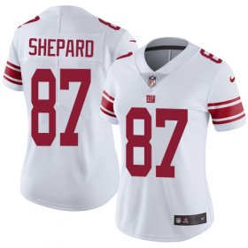 Wholesale Cheap Nike Giants #87 Sterling Shepard White Women\'s Stitched NFL Vapor Untouchable Limited Jersey