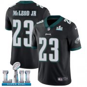 Wholesale Cheap Nike Eagles #23 Rodney McLeod Jr Black Alternate Super Bowl LII Men's Stitched NFL Vapor Untouchable Limited Jersey