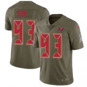 Wholesale Cheap Nike Buccaneers #93 Ndamukong Suh Olive Men's Stitched NFL Limited 2017 Salute To Service Jersey
