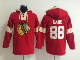 Wholesale Cheap Chicago Blackhawks #88 Patrick Kane Red Pullover NHL Hoodie