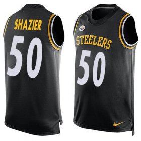 Wholesale Cheap Nike Steelers #50 Ryan Shazier Black Team Color Men\'s Stitched NFL Limited Tank Top Jersey