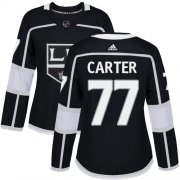 Wholesale Cheap Adidas Kings #77 Jeff Carter Black Home Authentic Women's Stitched NHL Jersey