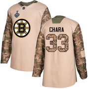 Wholesale Cheap Adidas Bruins #33 Zdeno Chara Camo Authentic 2017 Veterans Day Stanley Cup Final Bound Stitched NHL Jersey