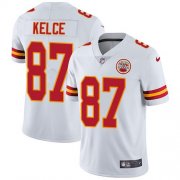 Wholesale Cheap Nike Chiefs #87 Travis Kelce White Men's Stitched NFL Vapor Untouchable Limited Jersey