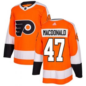 Wholesale Cheap Adidas Flyers #47 Andrew MacDonald Orange Home Authentic Stitched NHL Jersey