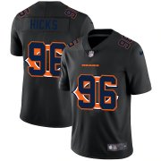 Wholesale Cheap Chicago Bears #96 Akiem Hicks Men's Nike Team Logo Dual Overlap Limited NFL Jersey Black