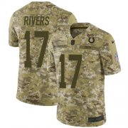 Wholesale Cheap Nike Colts #17 Philip Rivers Camo Youth Stitched NFL Limited 2018 Salute To Service Jersey
