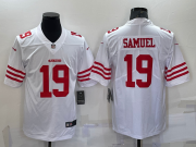 Wholesale Cheap Men's San Francisco 49ers #19 Deebo Samuel 2022 New White Vapor Untouchable Limited Stitched Jersey