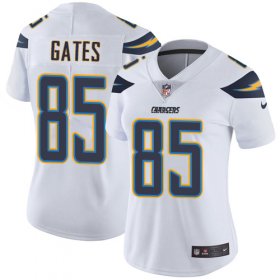 Wholesale Cheap Nike Chargers #85 Antonio Gates White Women\'s Stitched NFL Vapor Untouchable Limited Jersey