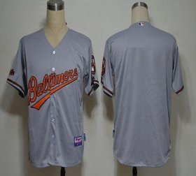 Wholesale Cheap Orioles Blank Grey Cool Base Stitched MLB Jersey
