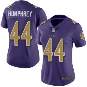 Wholesale Cheap Nike Ravens #44 Marlon Humphrey Purple Women\'s Stitched NFL Limited Rush Jersey