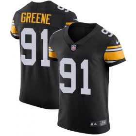 Wholesale Cheap Nike Steelers #91 Kevin Greene Black Alternate Men\'s Stitched NFL Vapor Untouchable Elite Jersey
