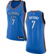 Wholesale Cheap Nike Oklahoma City Thunder #7 Carmelo Anthony Blue Women's NBA Swingman Icon Edition Jersey