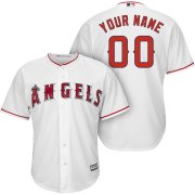 Wholesale Cheap Los Angeles Angels Majestic Cool Base Custom Jersey White