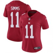 Wholesale Cheap Nike Giants #11 Phil Simms Red Alternate Women's Stitched NFL Vapor Untouchable Limited Jersey