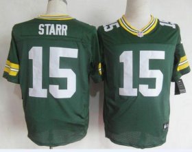 Wholesale Cheap Nike Packers #15 Bart Starr Green Team Color Men\'s Stitched NFL Elite Jersey