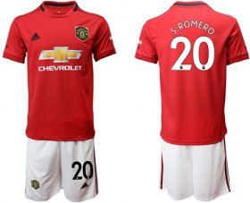 Wholesale Cheap Manchester United #20 S.Romero Red Home Soccer Club Jersey