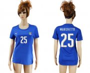 Wholesale Cheap Women's Italy #25 Marchetti Home Soccer Country Jersey