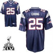 Wholesale Cheap Patriots #25 Patrick Chung Dark Blue Super Bowl XLVI Embroidered NFL Jersey