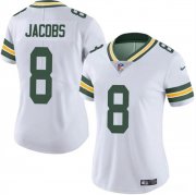 Cheap Women's Green Bay Packers #8 Josh Jacobs White Vapor Untouchable Limited Stitched Jersey(Run Small)