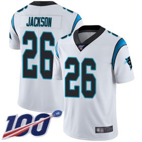 Wholesale Cheap Nike Panthers #26 Donte Jackson White Men\'s Stitched NFL 100th Season Vapor Limited Jersey