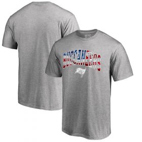 Wholesale Cheap Men\'s Tampa Bay Buccaneers Pro Line by Fanatics Branded Heathered Gray Banner Wave T-Shirt