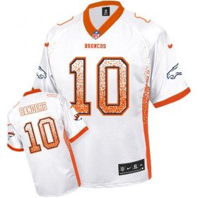 Wholesale Cheap Nike Broncos #10 Emmanuel Sanders White Youth Stitched NFL Elite Drift Fashion Jersey