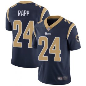 Wholesale Cheap Nike Rams #24 Taylor Rapp Navy Blue Team Color Men\'s Stitched NFL Vapor Untouchable Limited Jersey