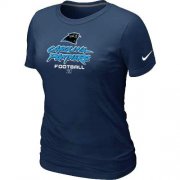Wholesale Cheap Women's Nike Carolina Panthers Critical Victory NFL T-Shirt Dark Blue