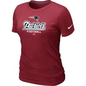 Wholesale Cheap Women\'s Nike New England Patriots Critical Victory NFL T-Shirt Red