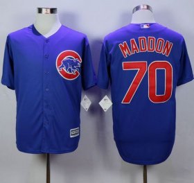 Wholesale Cheap Cubs #70 Joe Maddon Blue New Cool Base Stitched MLB Jersey