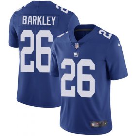 Wholesale Cheap Nike Giants #26 Saquon Barkley Royal Blue Team Color Men\'s Stitched NFL Vapor Untouchable Limited Jersey