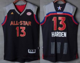 Wholesale Cheap Men\'s Western Conference Houston Rockets #13 James Harden adidas Black Charcoal 2017 NBA All-Star Game Swingman Jersey