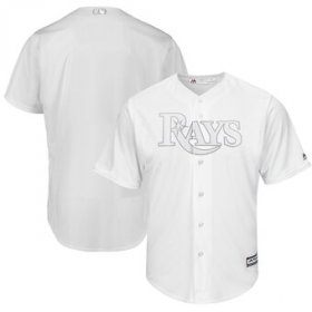 Wholesale Cheap Tampa Bay Rays Blank Majestic 2019 Players\' Weekend Cool Base Team Jersey White