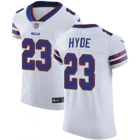 Wholesale Cheap Nike Bills #23 Micah Hyde White Men\'s Stitched NFL Vapor Untouchable Elite Jersey