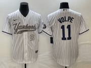Wholesale Cheap Men's New York Yankees #11 Anthony Volpe White With Patch Cool Base Stitched Baseball Jersey