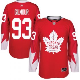 Wholesale Cheap Adidas Maple Leafs #93 Doug Gilmour Red Team Canada Authentic Stitched Youth NHL Jersey