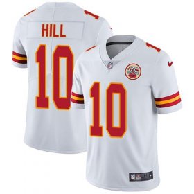 Wholesale Cheap Nike Chiefs #10 Tyreek Hill White Men\'s Stitched NFL Vapor Untouchable Limited Jersey