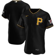 Wholesale Cheap Pittsburgh Pirates Men's Nike Black Alternate 2020 Authentic Logo Team MLB Jersey