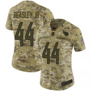 Wholesale Cheap Nike Titans #44 Vic Beasley Jr Camo Women's Stitched NFL Limited 2018 Salute To Service Jersey