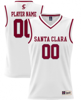 Wholesale Cheap Men\'s Santa Clara University Custom White College Basketball Swingman Jersey
