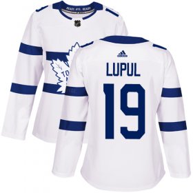 Wholesale Cheap Adidas Maple Leafs #19 Joffrey Lupul White Authentic 2018 Stadium Series Women\'s Stitched NHL Jersey