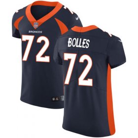 Wholesale Cheap Nike Broncos #72 Garett Bolles Navy Blue Alternate Men\'s Stitched NFL Vapor Untouchable Elite Jersey