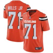 Wholesale Cheap Nike Browns #71 Jedrick Wills JR Orange Alternate Youth Stitched NFL Vapor Untouchable Limited Jersey