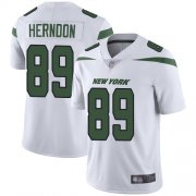 Wholesale Cheap Nike Jets #89 Chris Herndon White Men's Stitched NFL Vapor Untouchable Limited Jersey