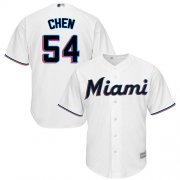 Wholesale Cheap Marlins #54 Wei-Yin Chen White Cool Base Stitched Youth MLB Jersey