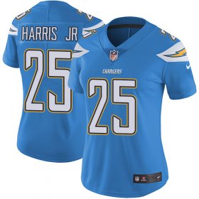 Wholesale Cheap Nike Chargers #25 Chris Harris Jr Electric Blue Alternate Women\'s Stitched NFL Vapor Untouchable Limited Jersey