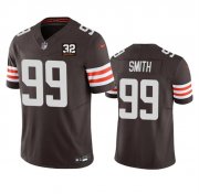 Wholesale Cheap Men's Cleveland Browns #99 Za'Darius Smith Brown 2023 F.U.S.E. With Jim Brown Memorial Patch Vapor Untouchable Limited Football Stitched Jersey