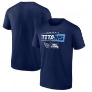 Wholesale Cheap Men's Tennessee Titans Navy x Bud Light T-Shirt