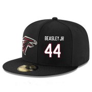 Wholesale Cheap Atlanta Falcons #44 Vic Beasley Snapback Cap NFL Player Black with White Number Stitched Hat